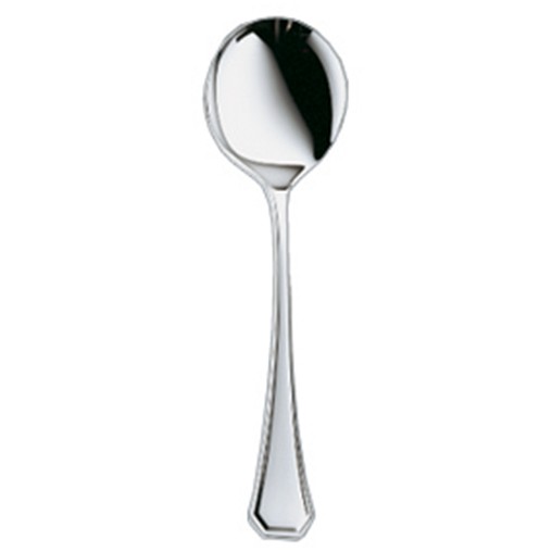 Round bowl soup spoon Mondial silverplated