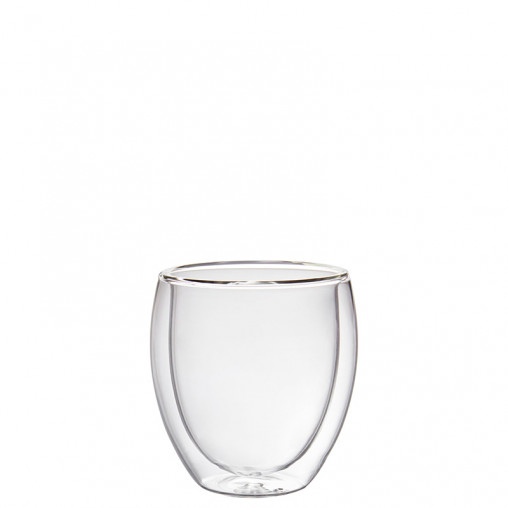 Glass bowl double-walled Ø7,5x9,5 cm 