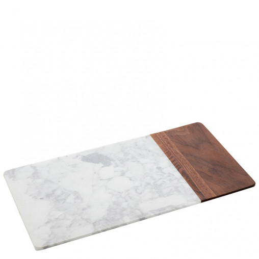 Board  marble/wood rectangular 38,1x20x1,5 cm