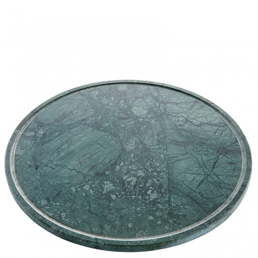 Plate L marble green Ø32 cm