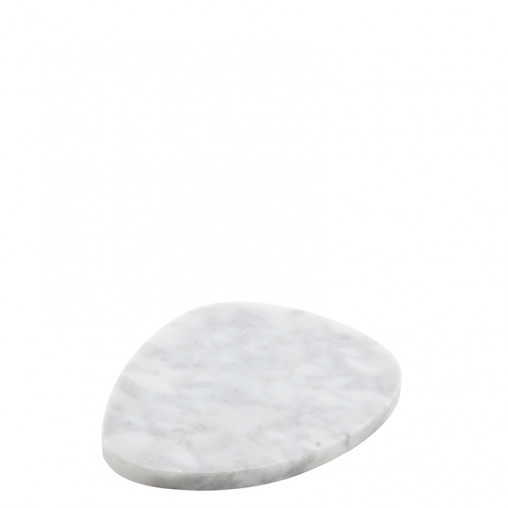 Plate marble white 13x11 cm