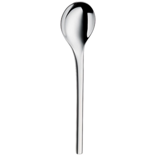 Round bowl soup spoon Nordic silverplated