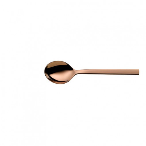 Round bowl soup spoon Unic PVD copper
