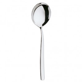 Round bowl soup spoon Bistro silverplated