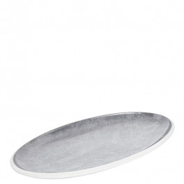Platter oval 33 x 22 cm Concrete