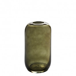 Vase glass moss green h 25,5 cm