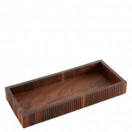Tray wood (walnut) rectangular 30x13x4 cm 
