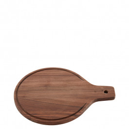 Server wood (walnut) round 25x33 cm 