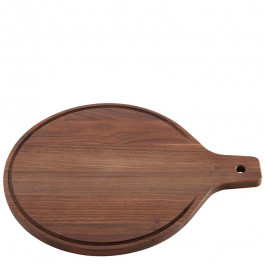 Server wood (walnut) round 30x38 cm