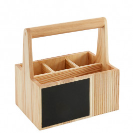 Cutlery box 15x22x23 cm with handle wood (ashwood)