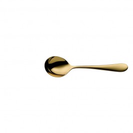 Round bowl soup spoon Signum PVD gold